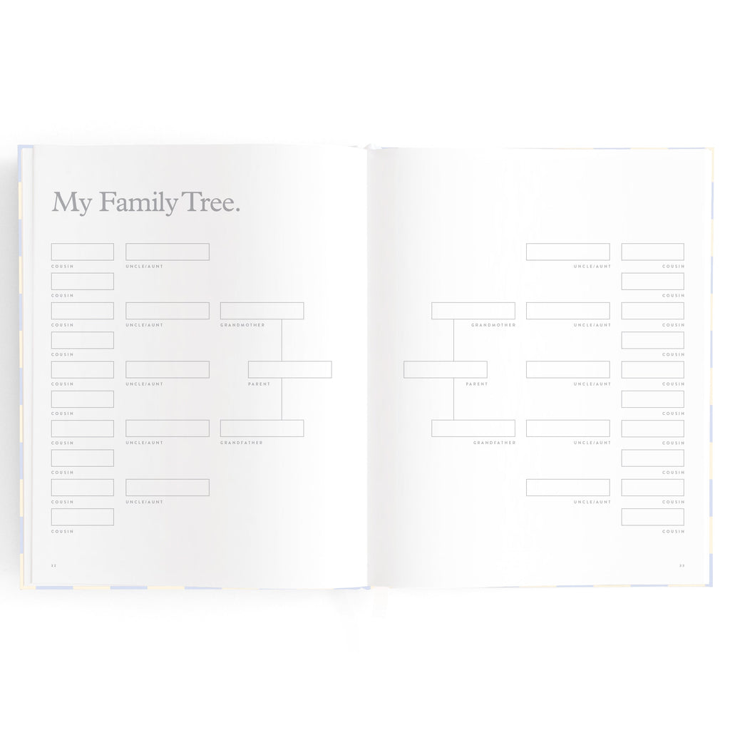 Baby Book Blue Check - SECONDS