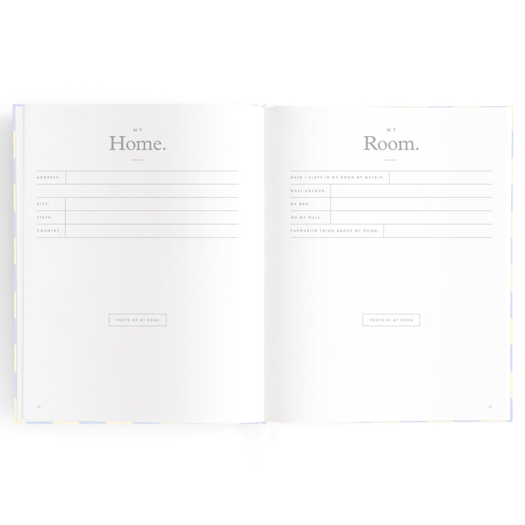 Baby Book Blue Check - SECONDS