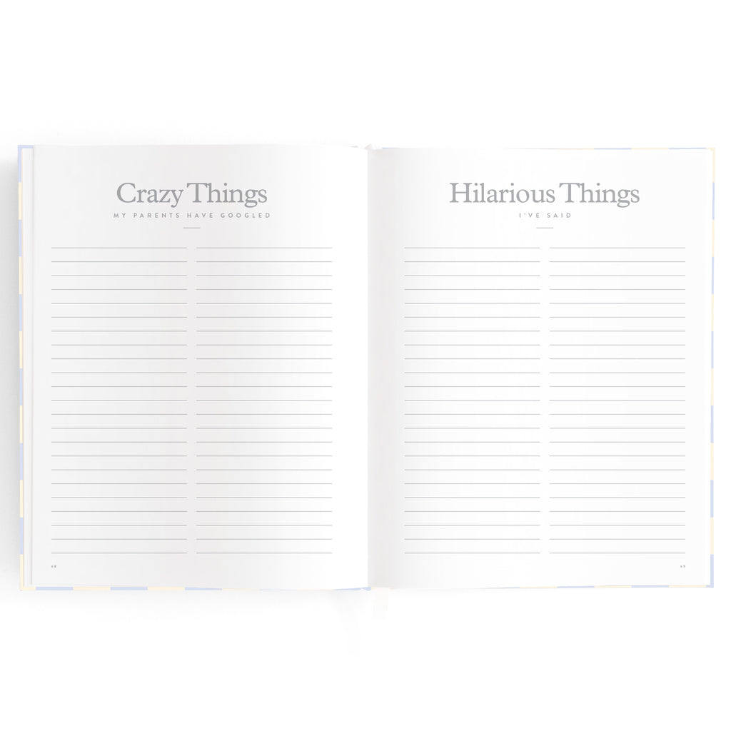 Baby Book Blue Check Boxed - 3rd Edition