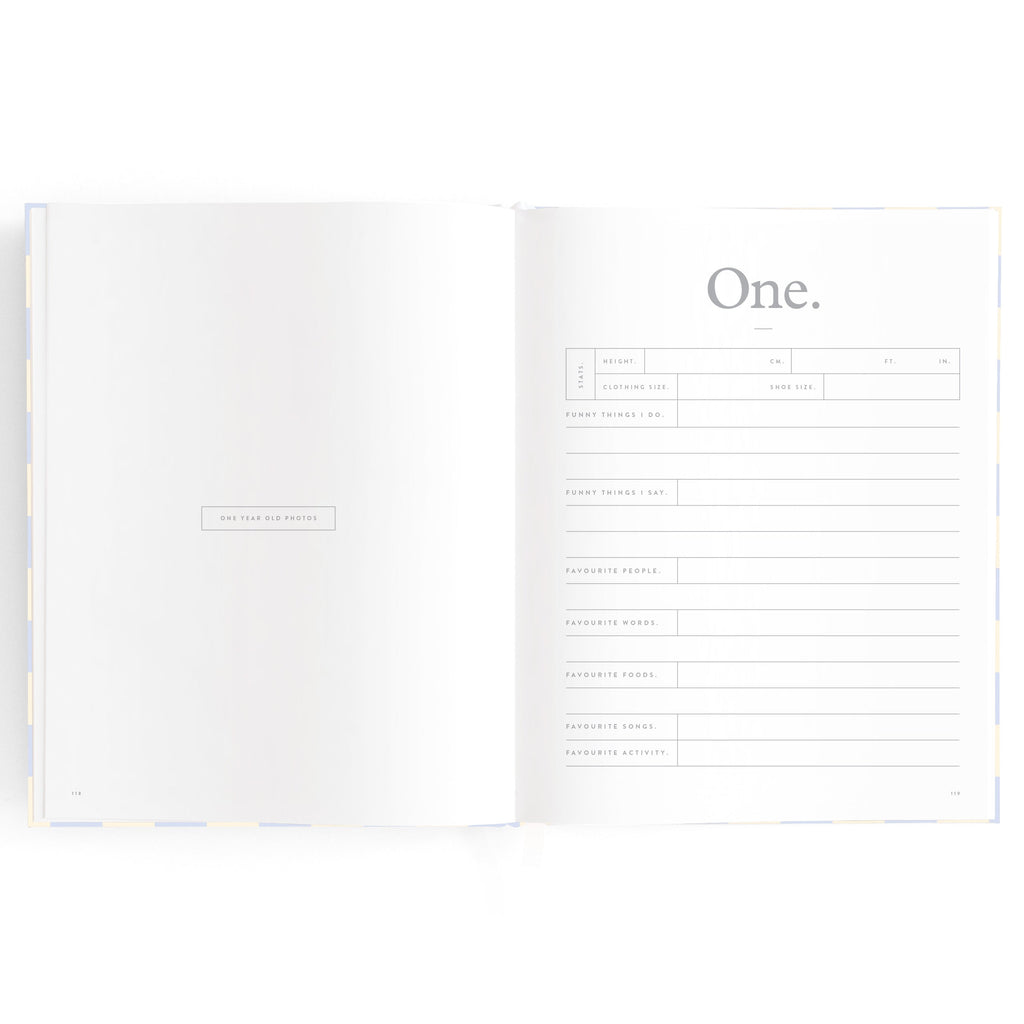 Baby Book Blue Check - 3rd Edition