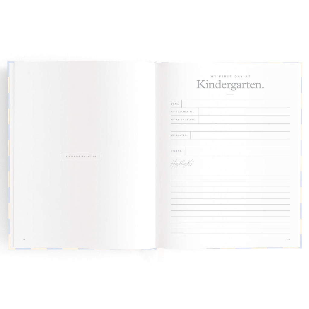 Baby Book Blue Check - SECONDS