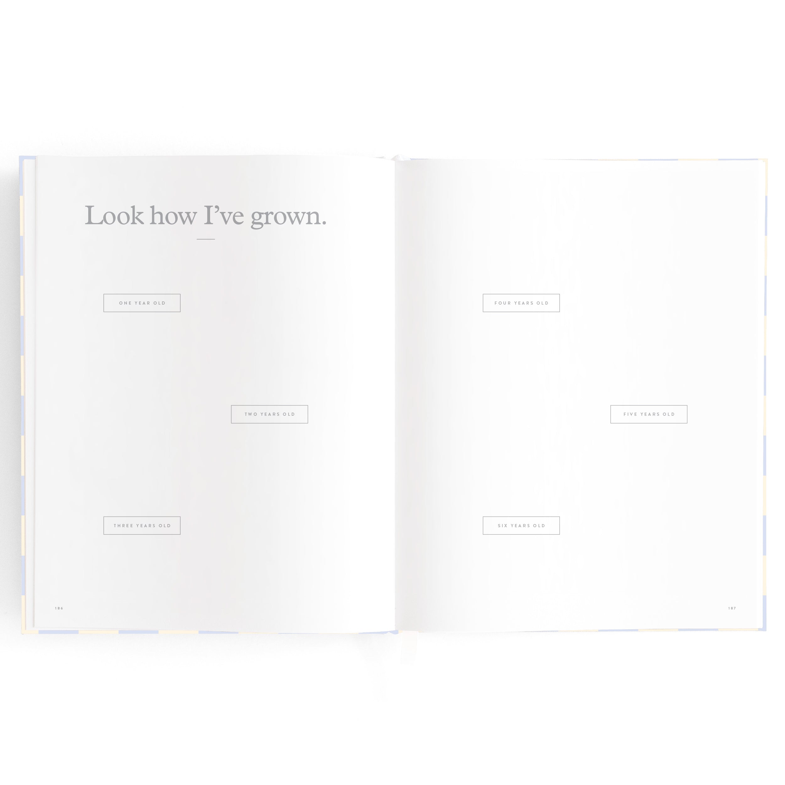 Baby Book Blue Check Boxed - 3rd Edition