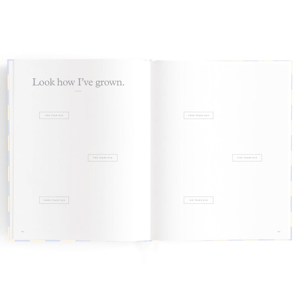 Baby Book Blue Check - SECONDS