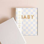 Baby Book Blue Check Boxed - 3rd Edition