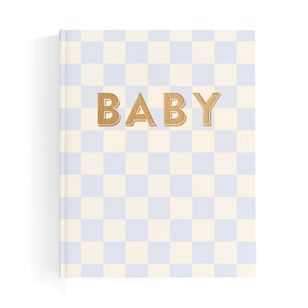 Baby Book Blue Check - 3rd Edition