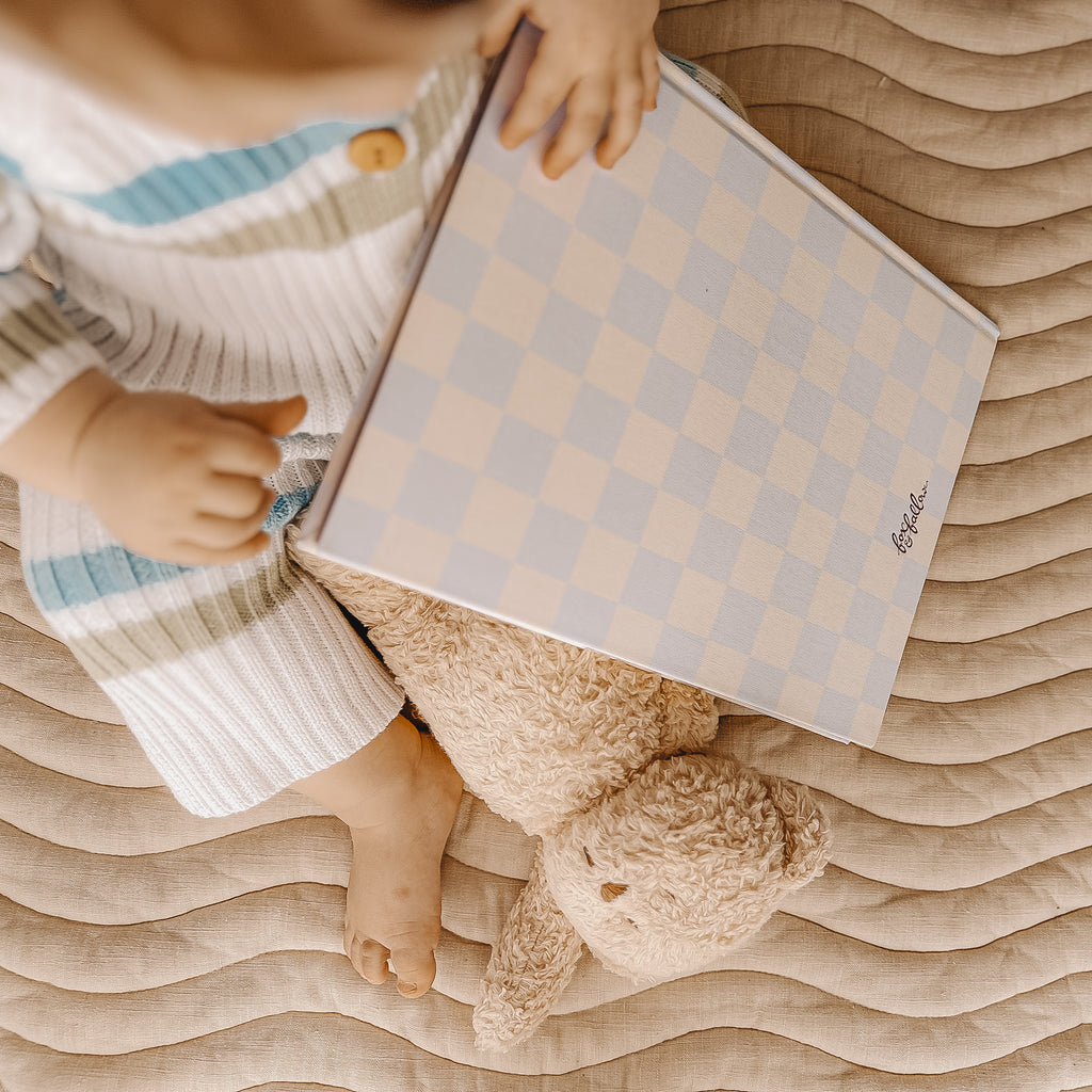 Baby Book Blue Check - 3rd Edition