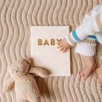 Baby Book Blue Check - 3rd Edition