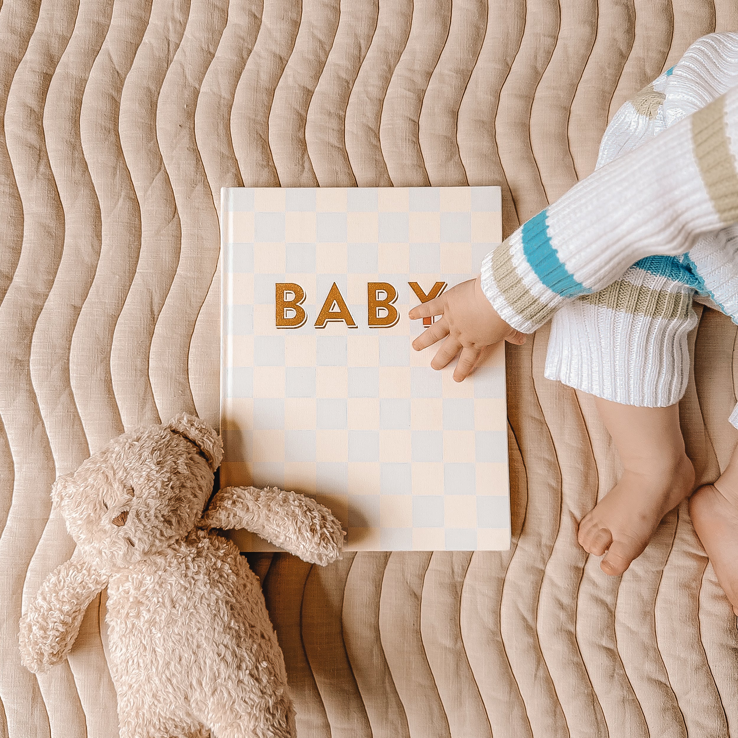 Baby Book Blue Check - 3rd Edition