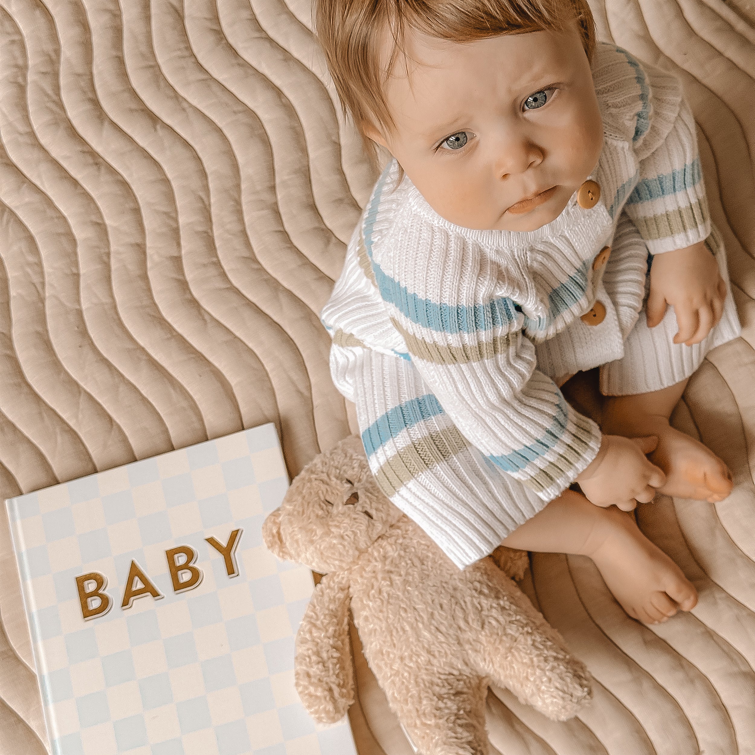 Baby Book Blue Check - 3rd Edition