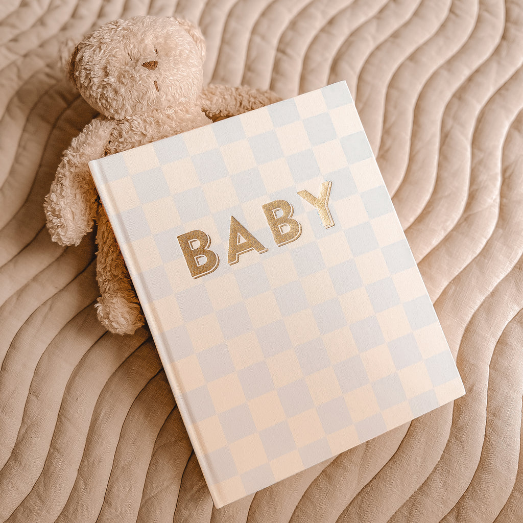 Baby Book Blue Check - 3rd Edition