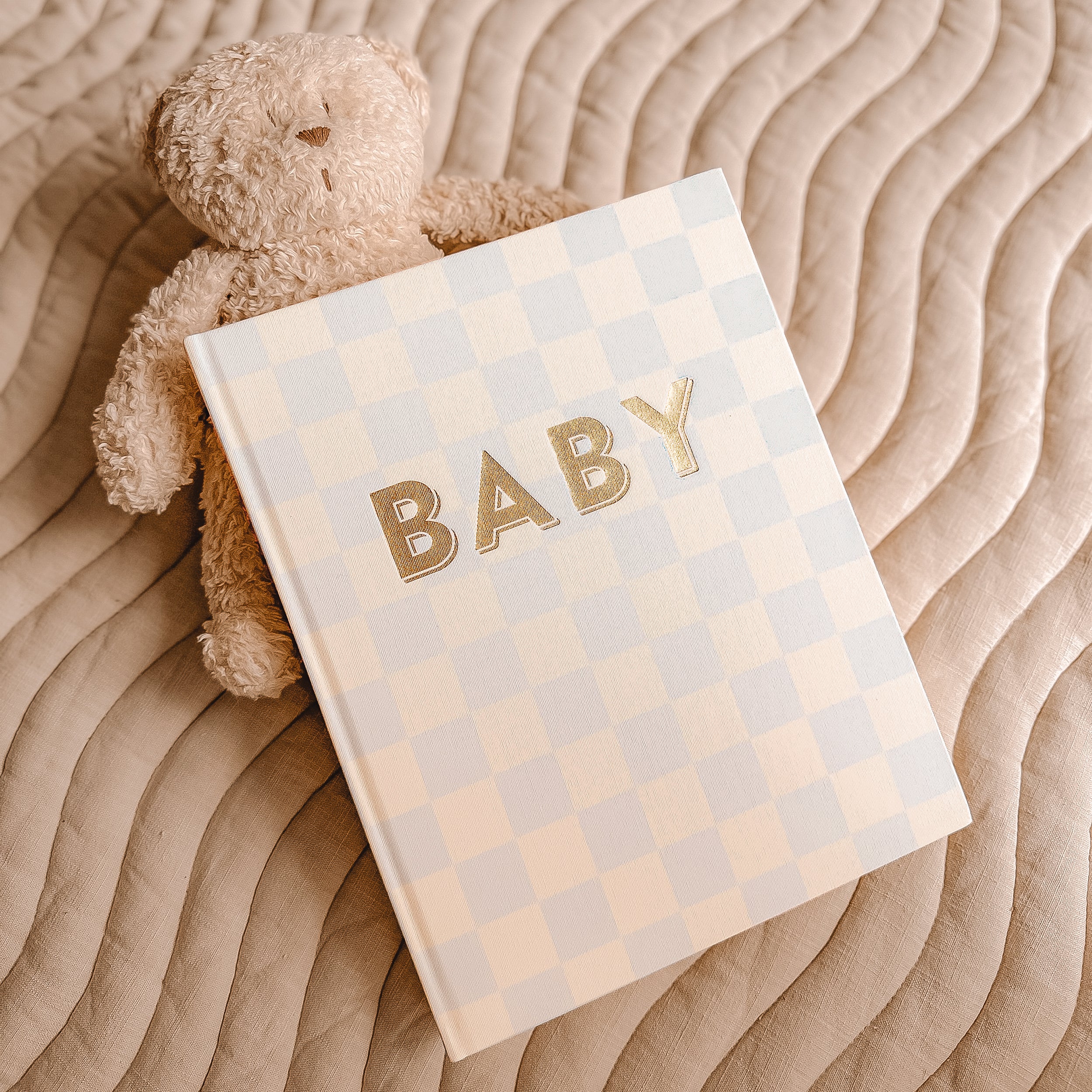 Baby Book Blue Check - 3rd Edition