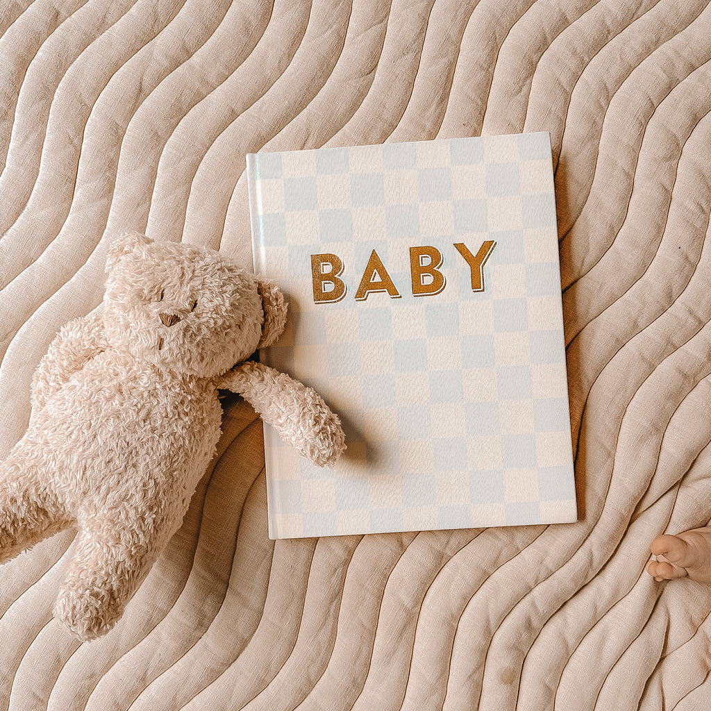 Baby Book Blue Check - 3rd Edition