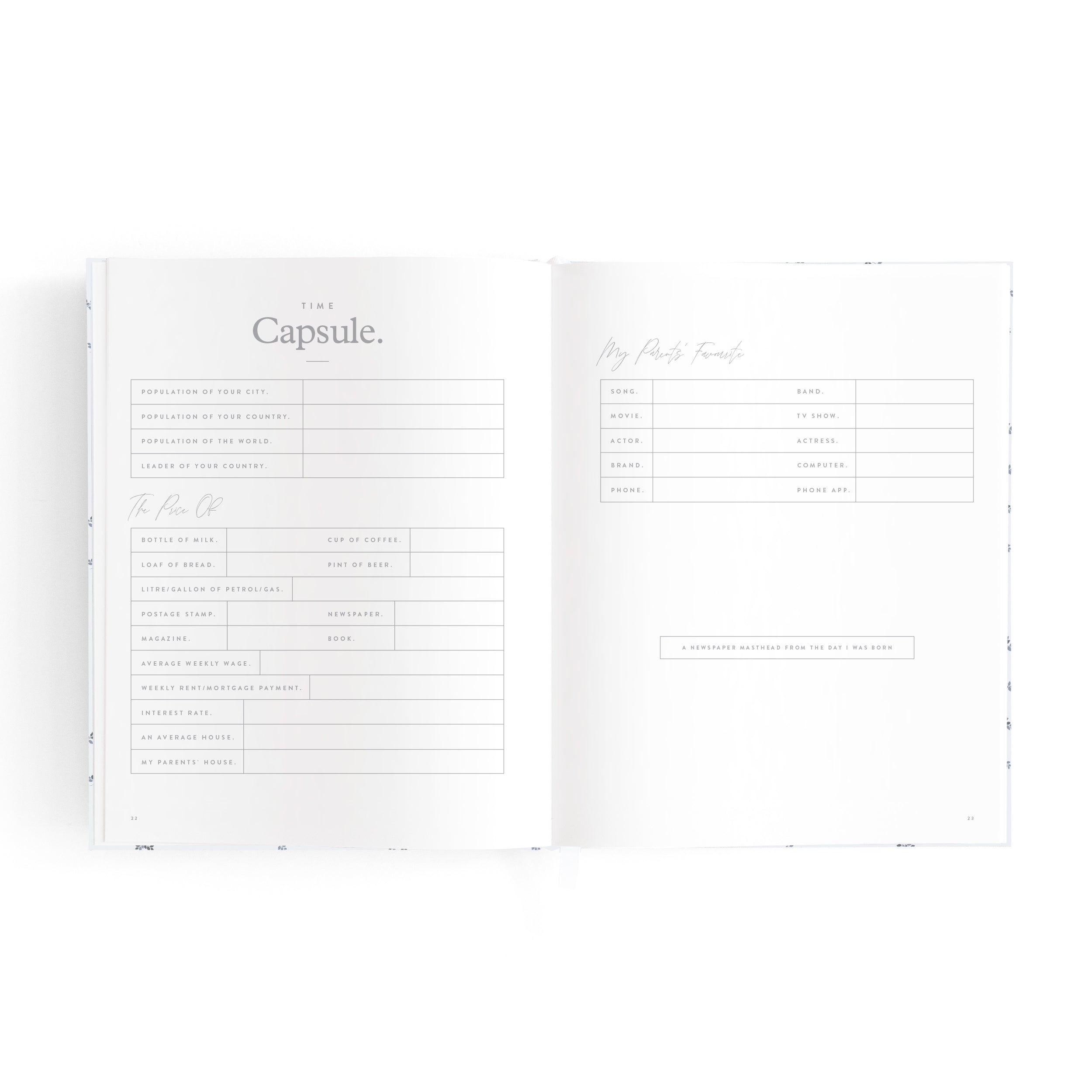 Mini Baby Book Bluebell - SECONDS