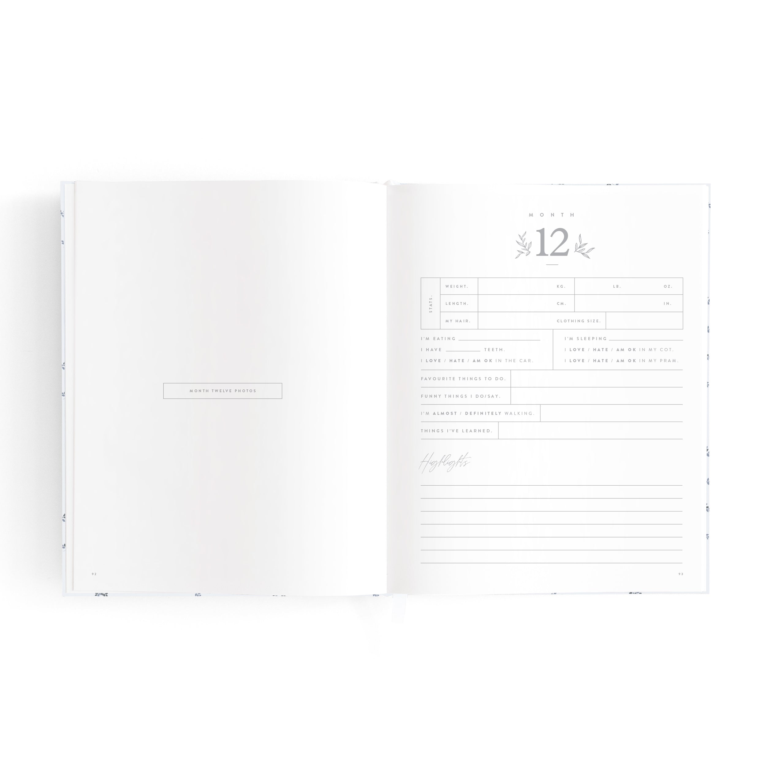 Mini Baby Book Bluebell