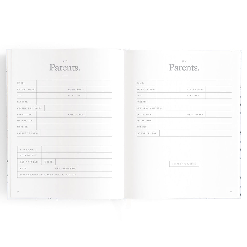 Baby Book Bluebell Boxed