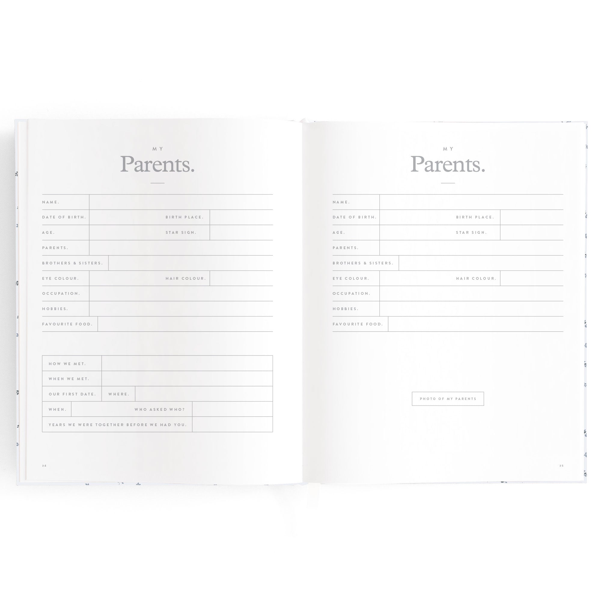 Baby Book Bluebell Boxed