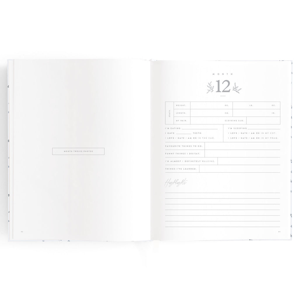 Baby Book Bluebell Boxed