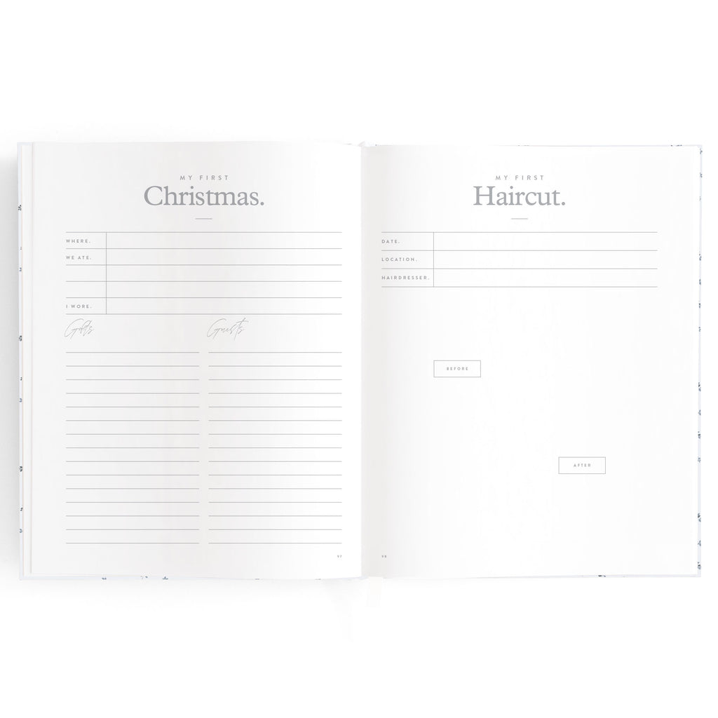 Baby Book Bluebell Boxed