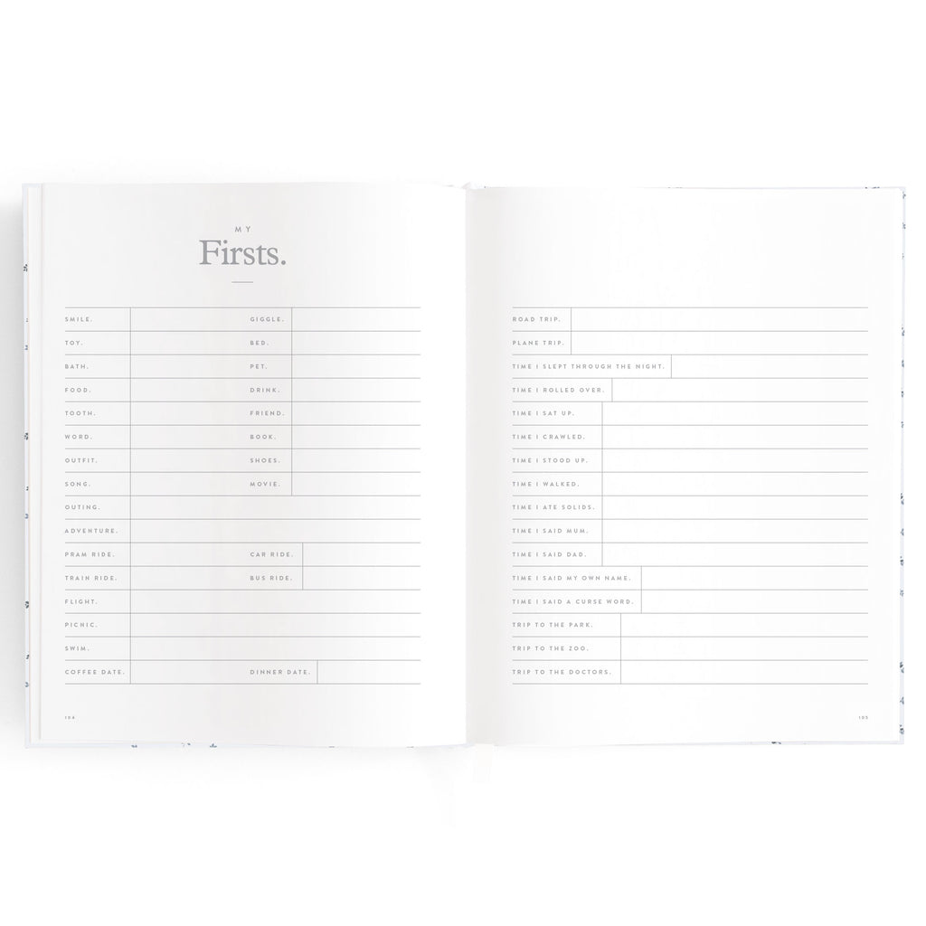 Baby Book Bluebell Boxed