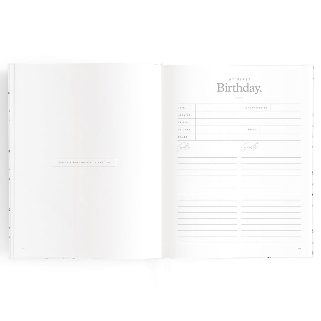 Baby Book Bluebell Boxed