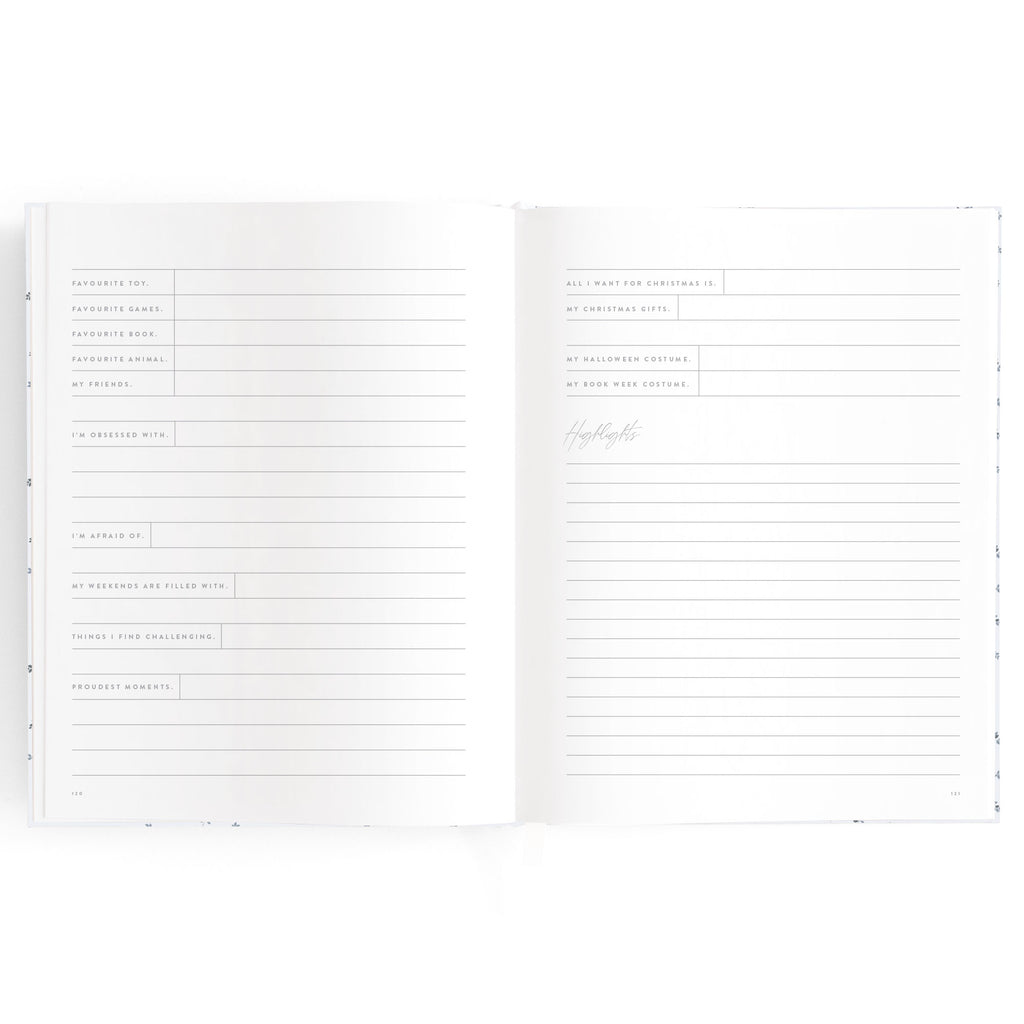 Baby Book Bluebell Boxed