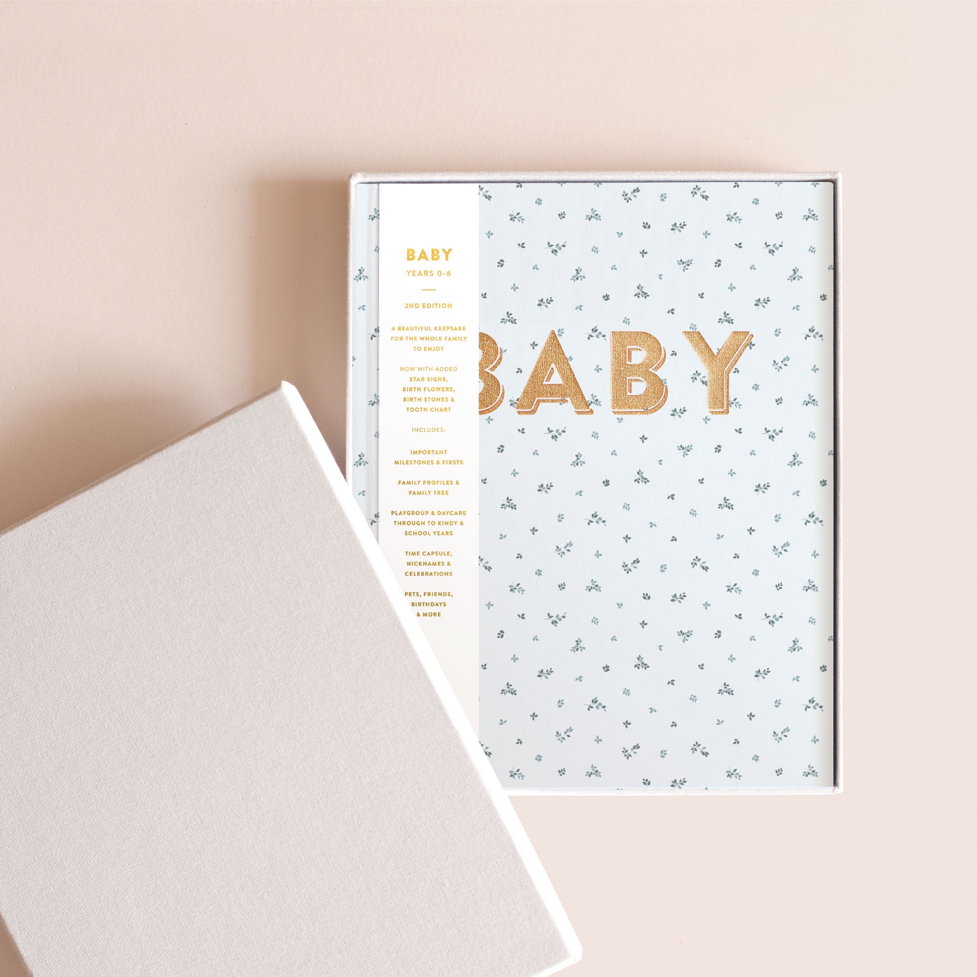 Baby Book Bluebell Boxed - Baby Journal Bluebell Boxed – Fox & Fallow