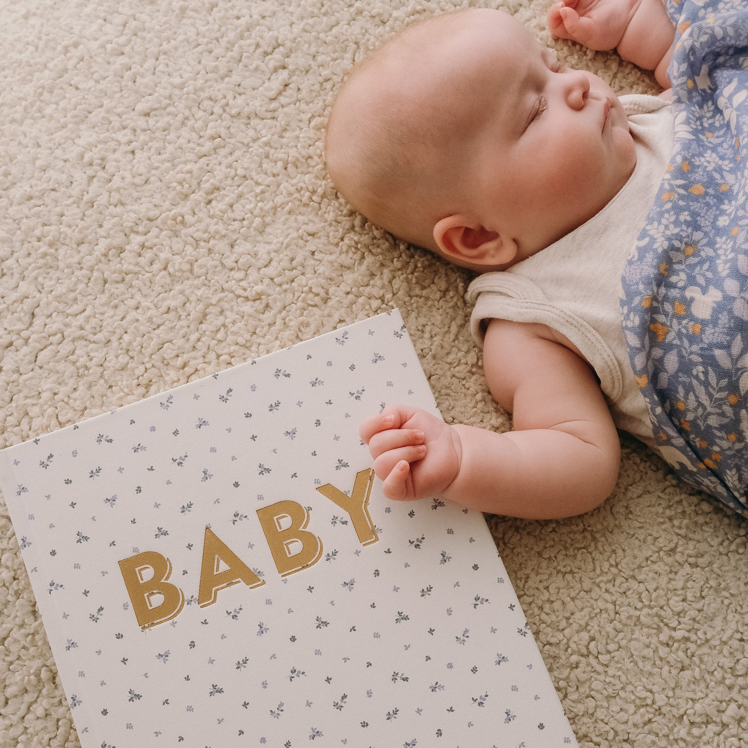 Baby Book Bluebell Boxed