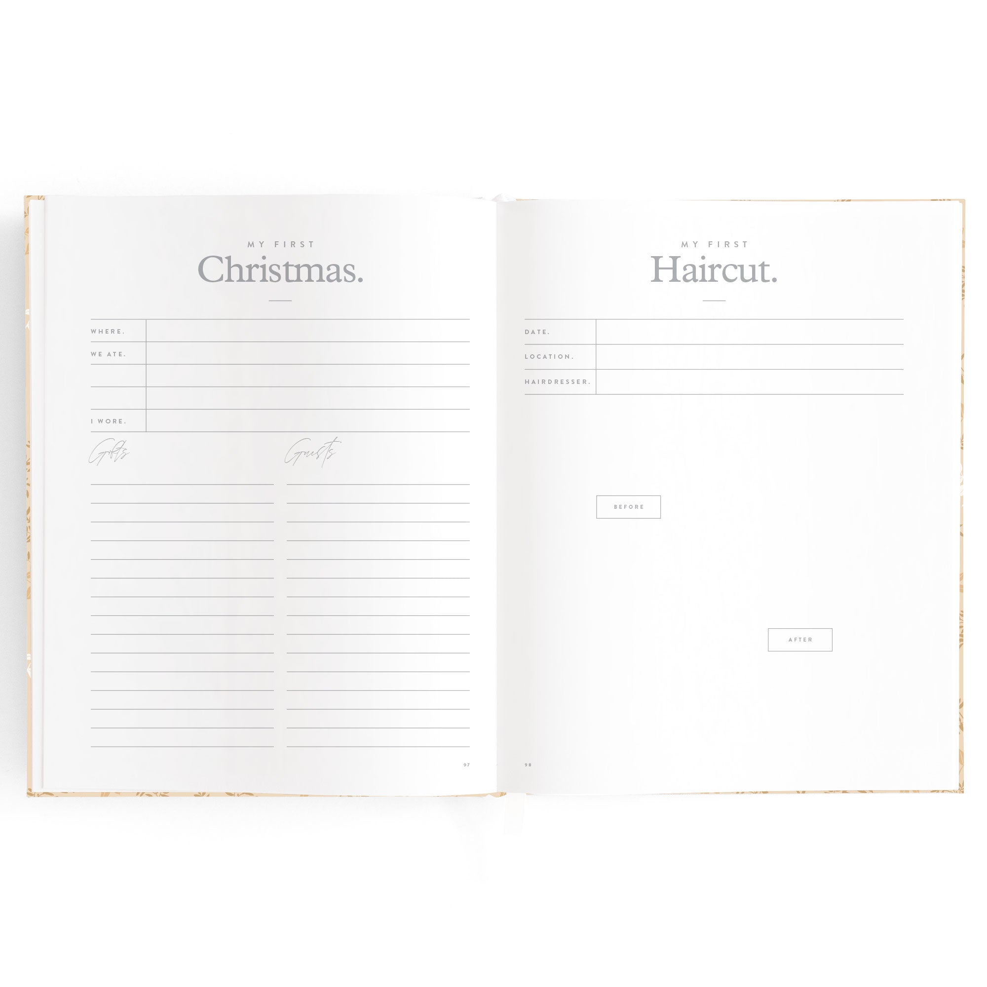 Baby Book Cedarwood Boxed