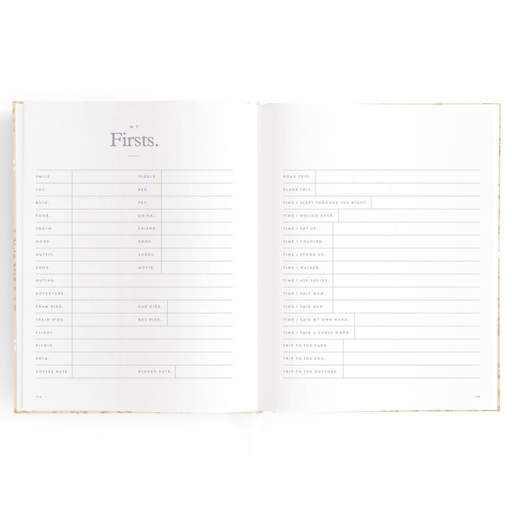 Baby Book Cedarwood Boxed