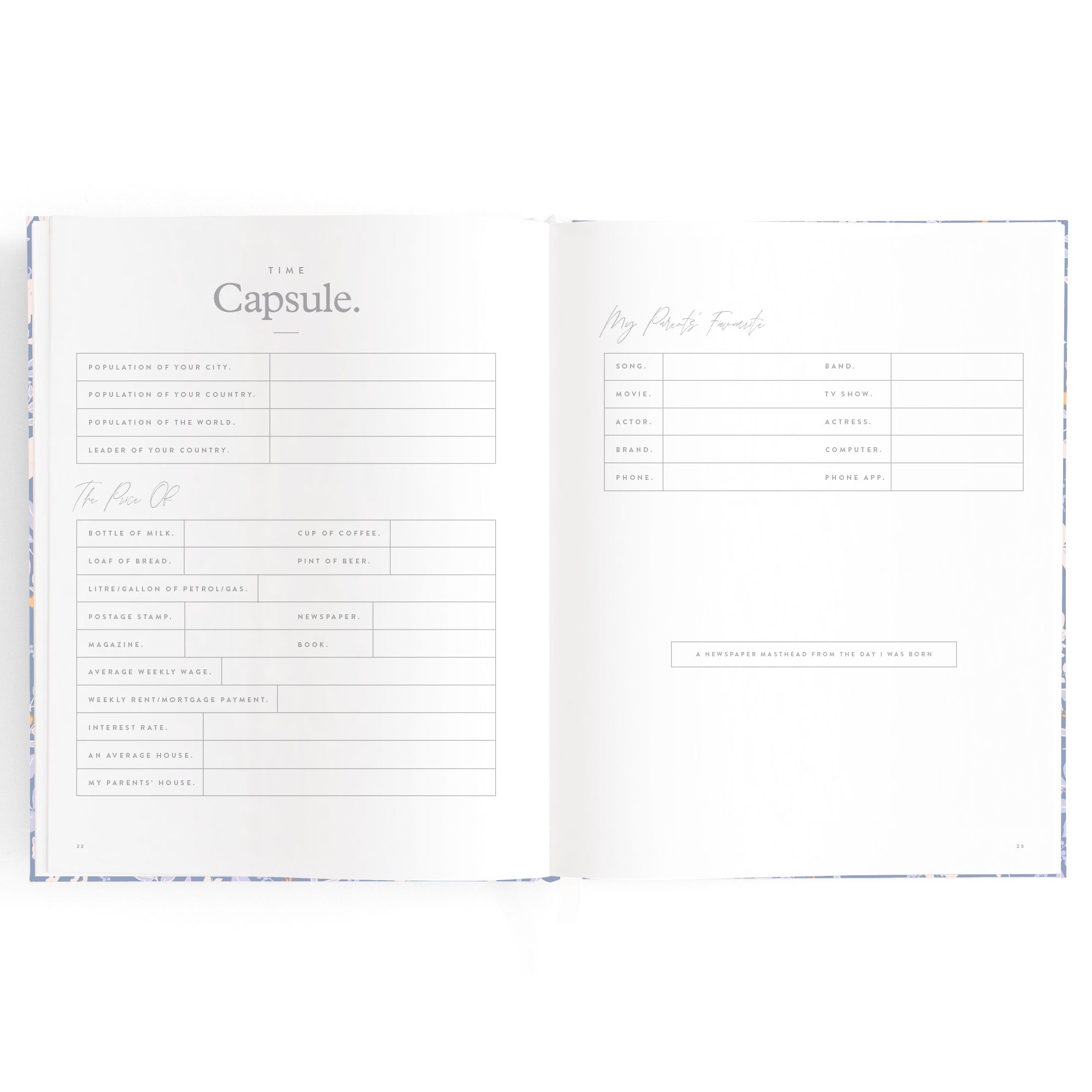 Baby Book Forest Friends Cornflower Boxed