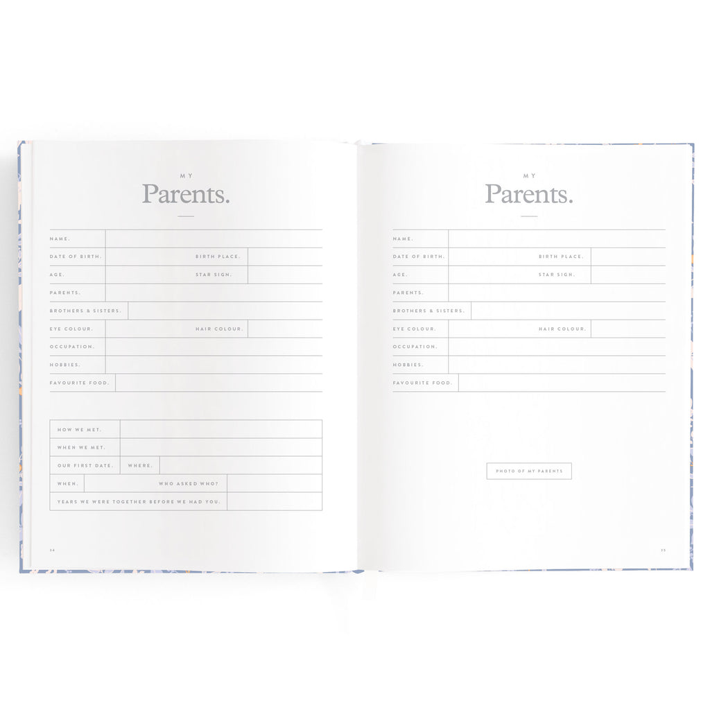 Baby Book Forest Friends Cornflower Boxed