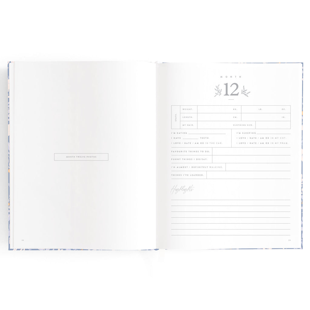 Baby Book Forest Friends Cornflower Boxed