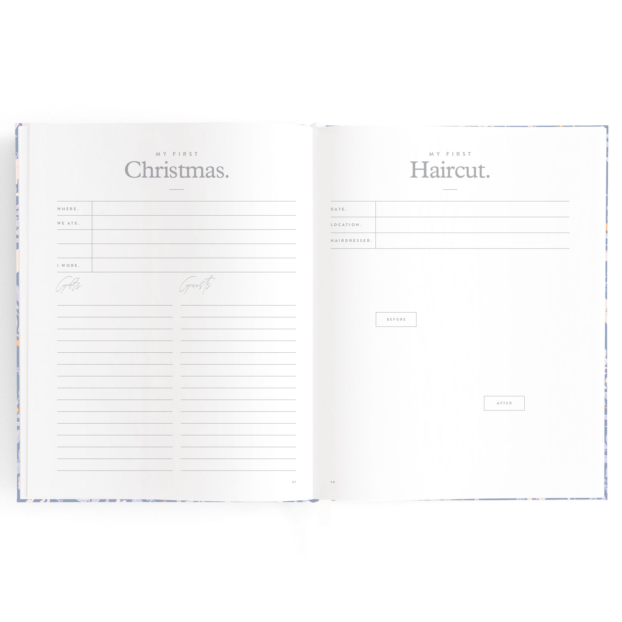 Baby Book Forest Friends Cornflower Boxed