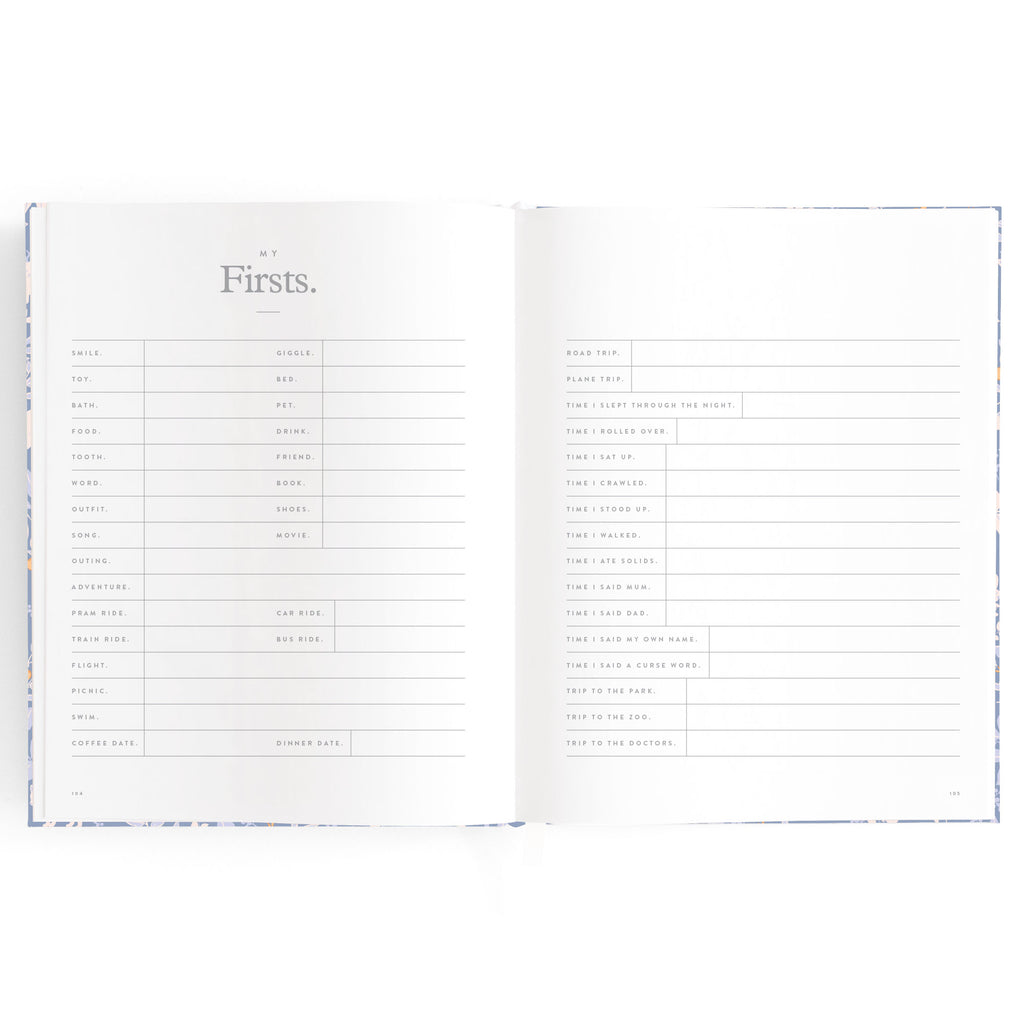 Baby Book Forest Friends Cornflower Boxed