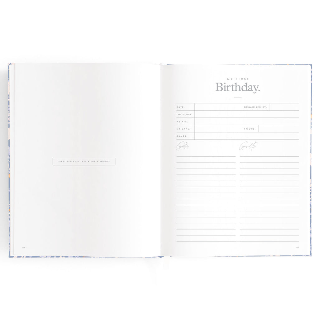 Baby Book Forest Friends Cornflower Boxed