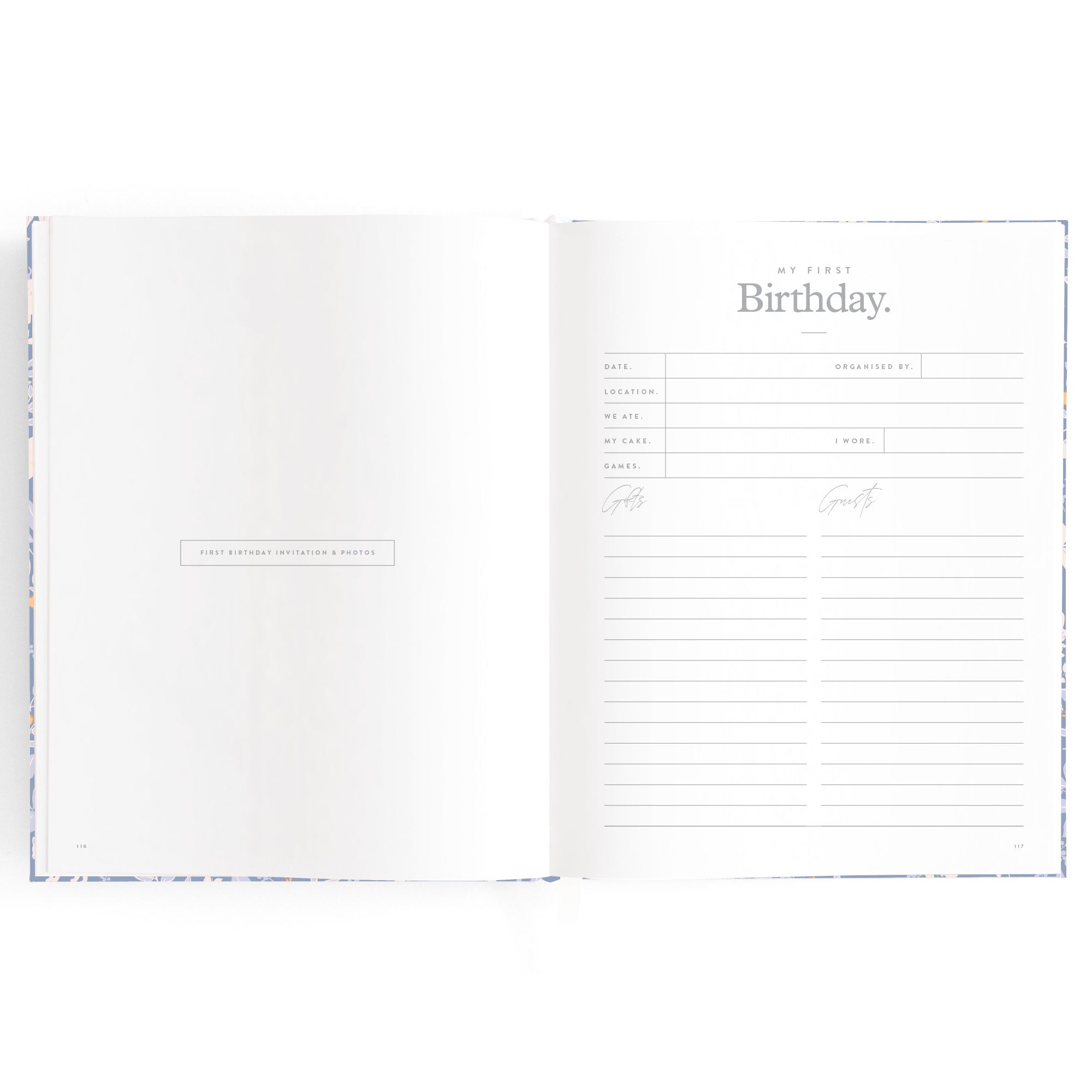 Baby Book Forest Friends Cornflower Boxed