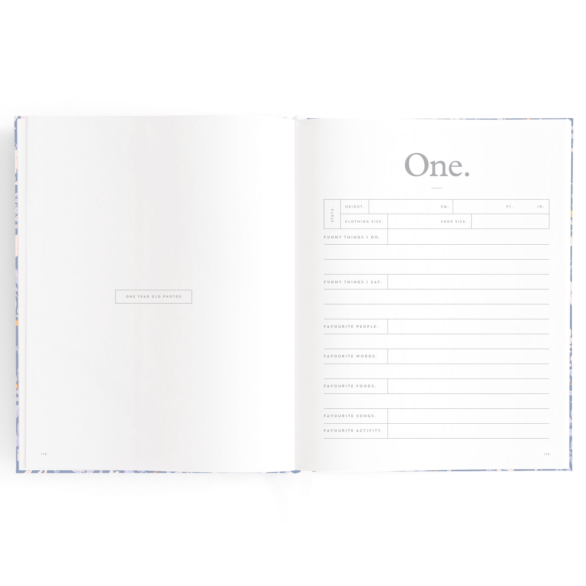 Baby Book Forest Friends Cornflower Boxed