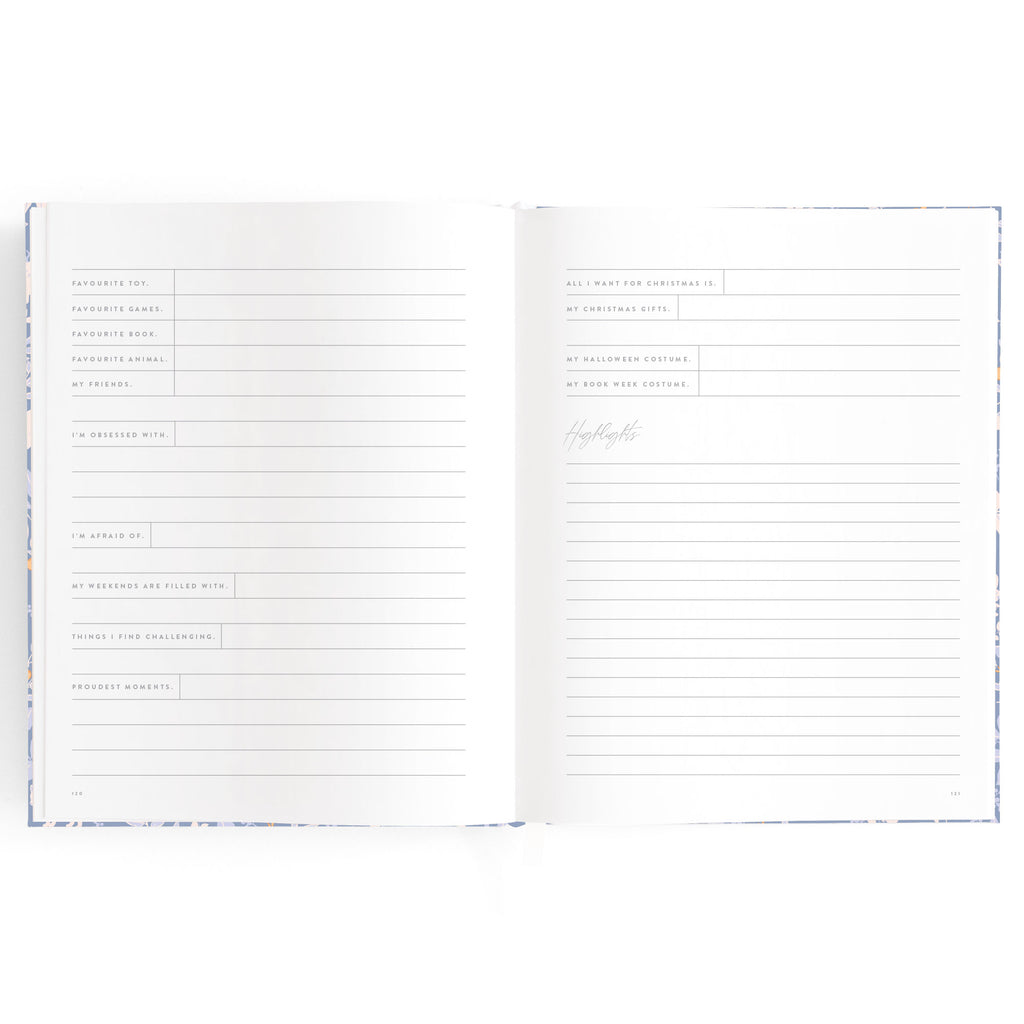 Baby Book Forest Friends Cornflower Boxed