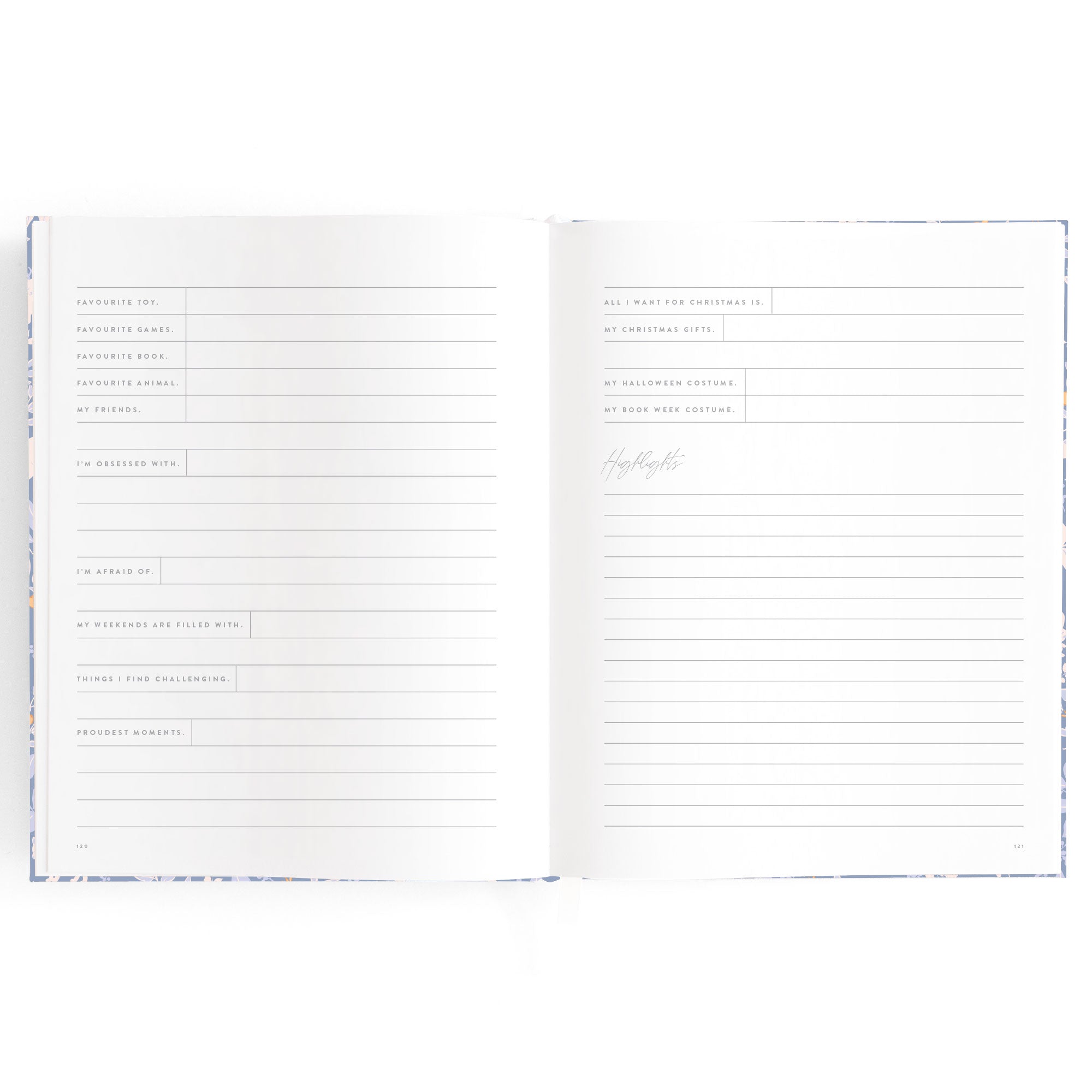 Baby Book Forest Friends Cornflower Boxed