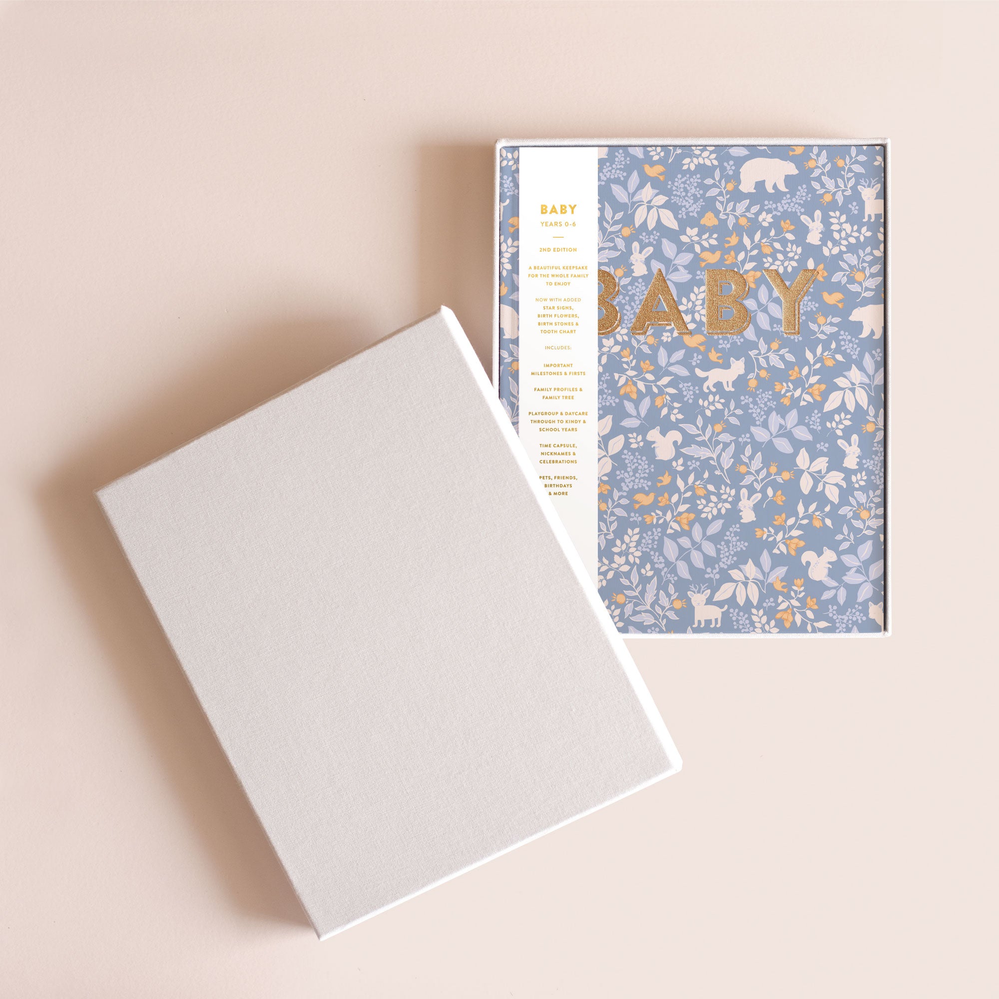 Baby Book Forest Friends Cornflower Boxed