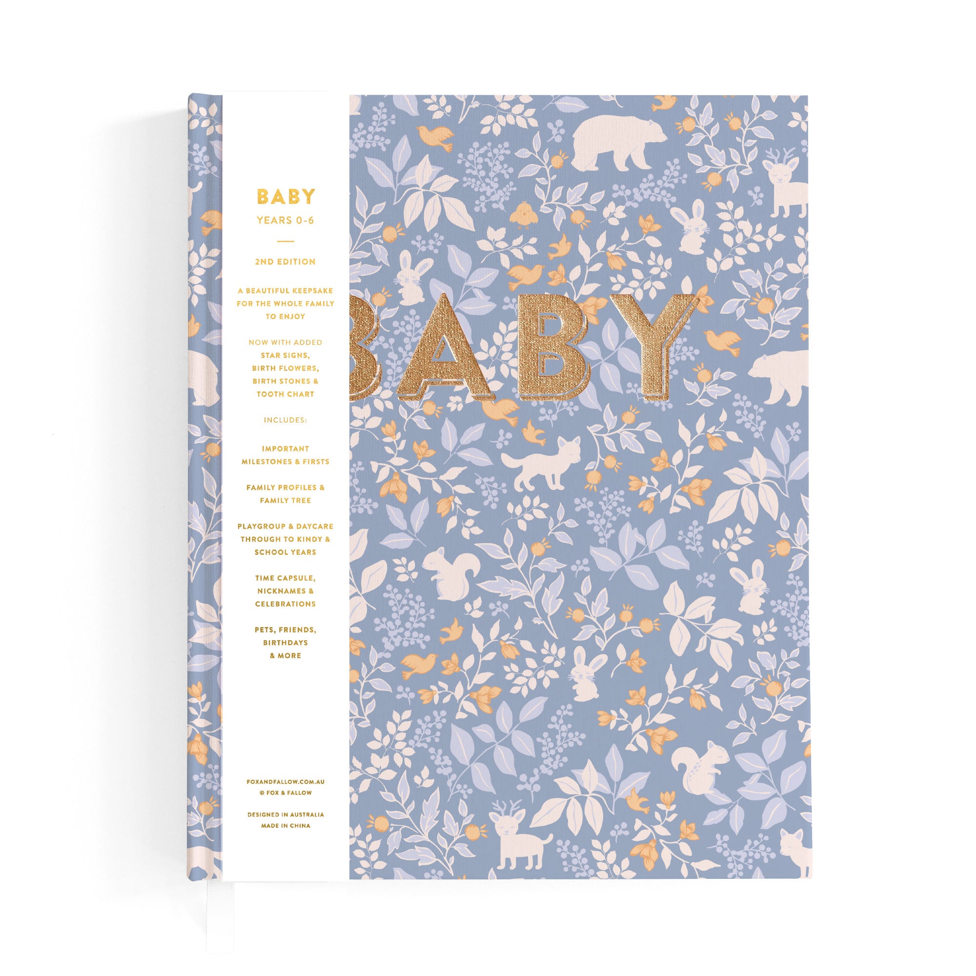 Baby Book Forest Friends Cornflower