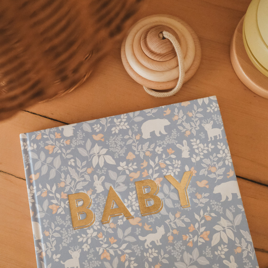 Baby Book Forest Friends Cornflower Boxed