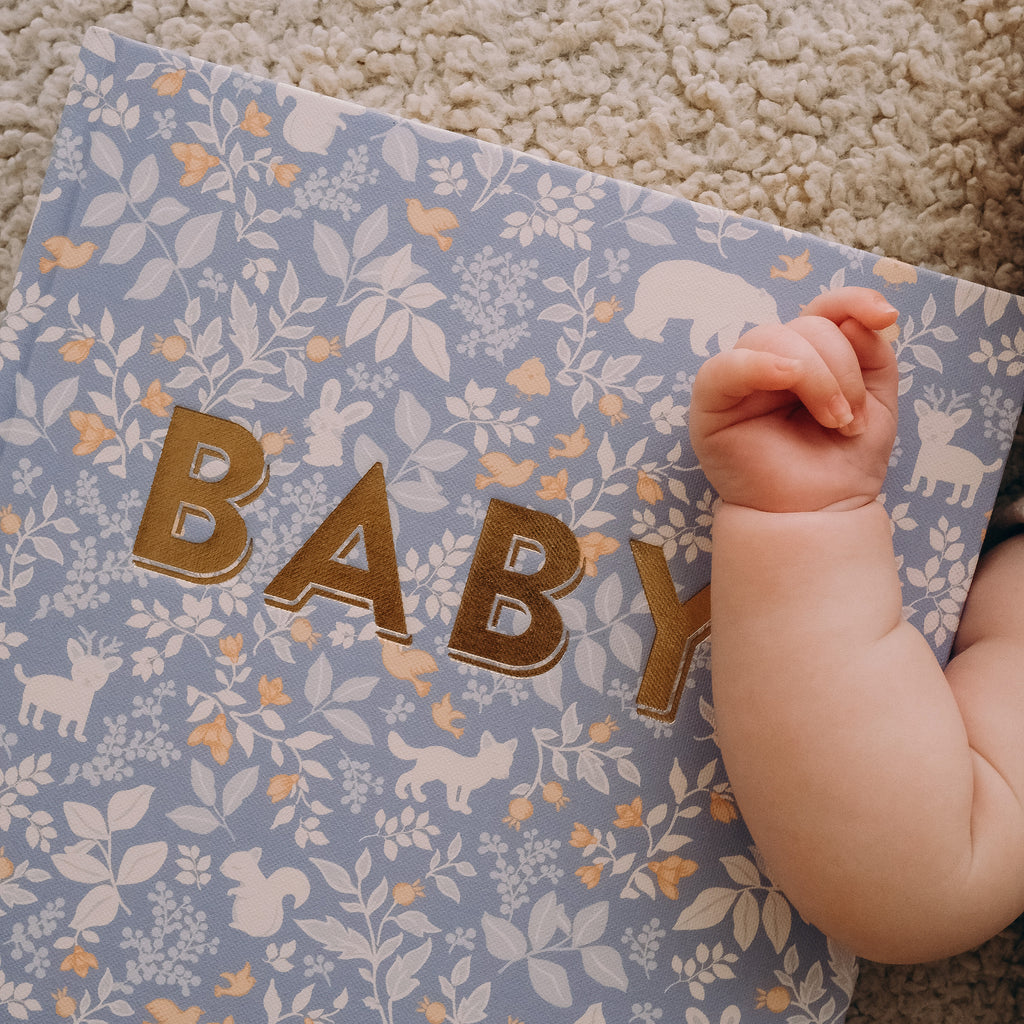 Forest Friends Cornflower Organic Muslin Wrap Swaddle - PRE-ORDER (ARRIVING APRIL)