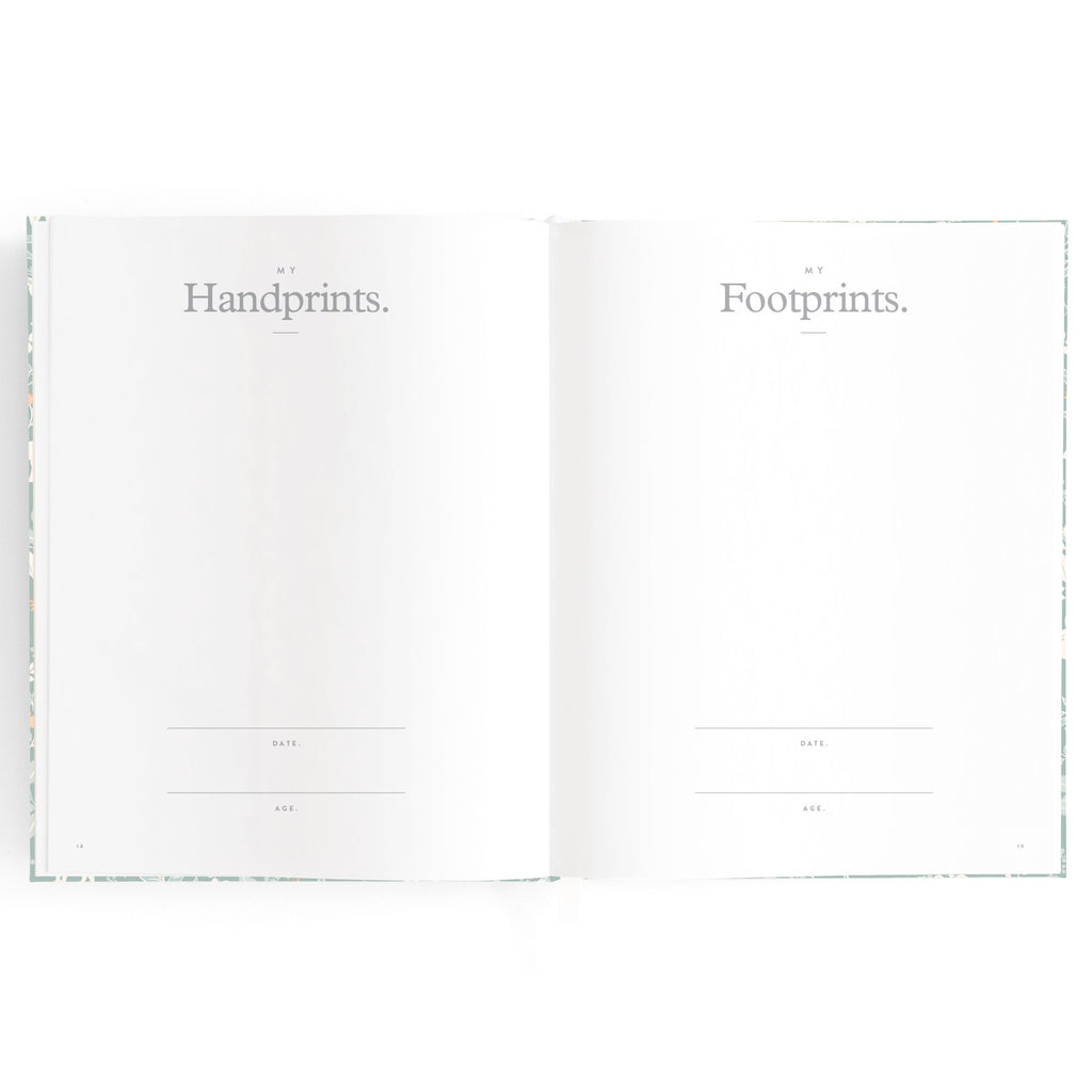 Baby Book Forest Friends Sage Boxed