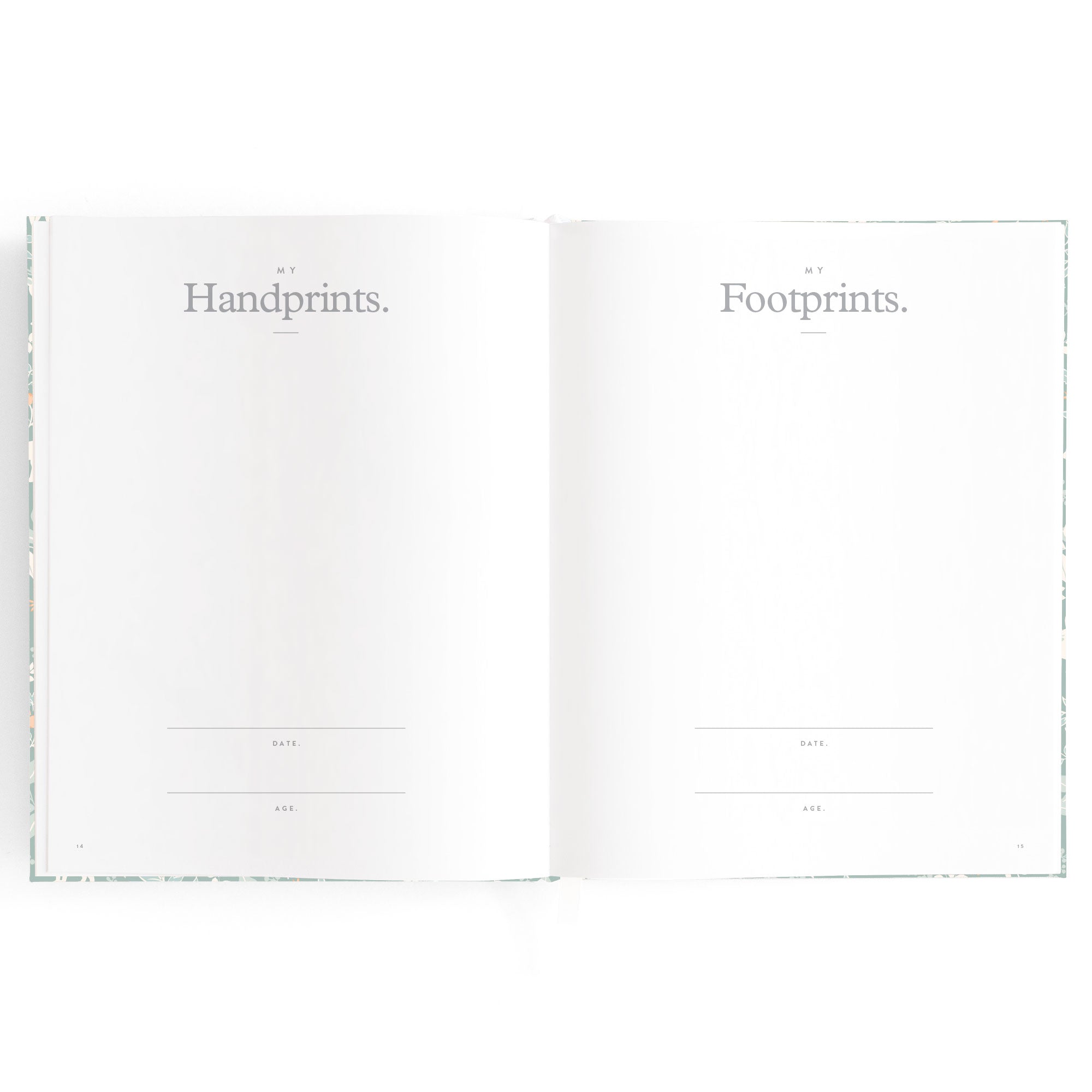 Baby Book Forest Friends Sage Boxed