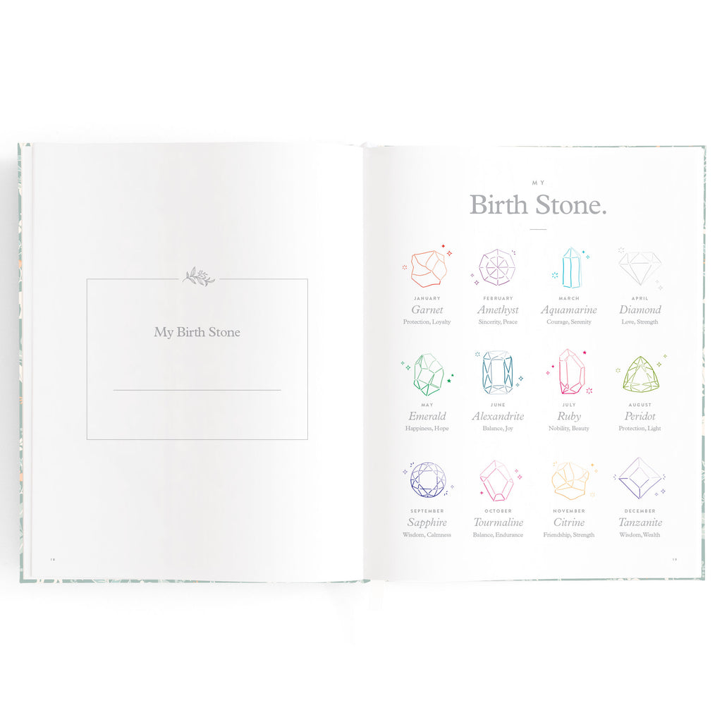 Baby Book Forest Friends Sage Boxed