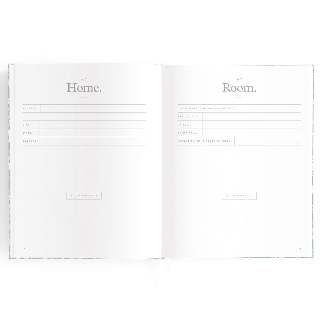 Baby Book Forest Friends Sage Boxed