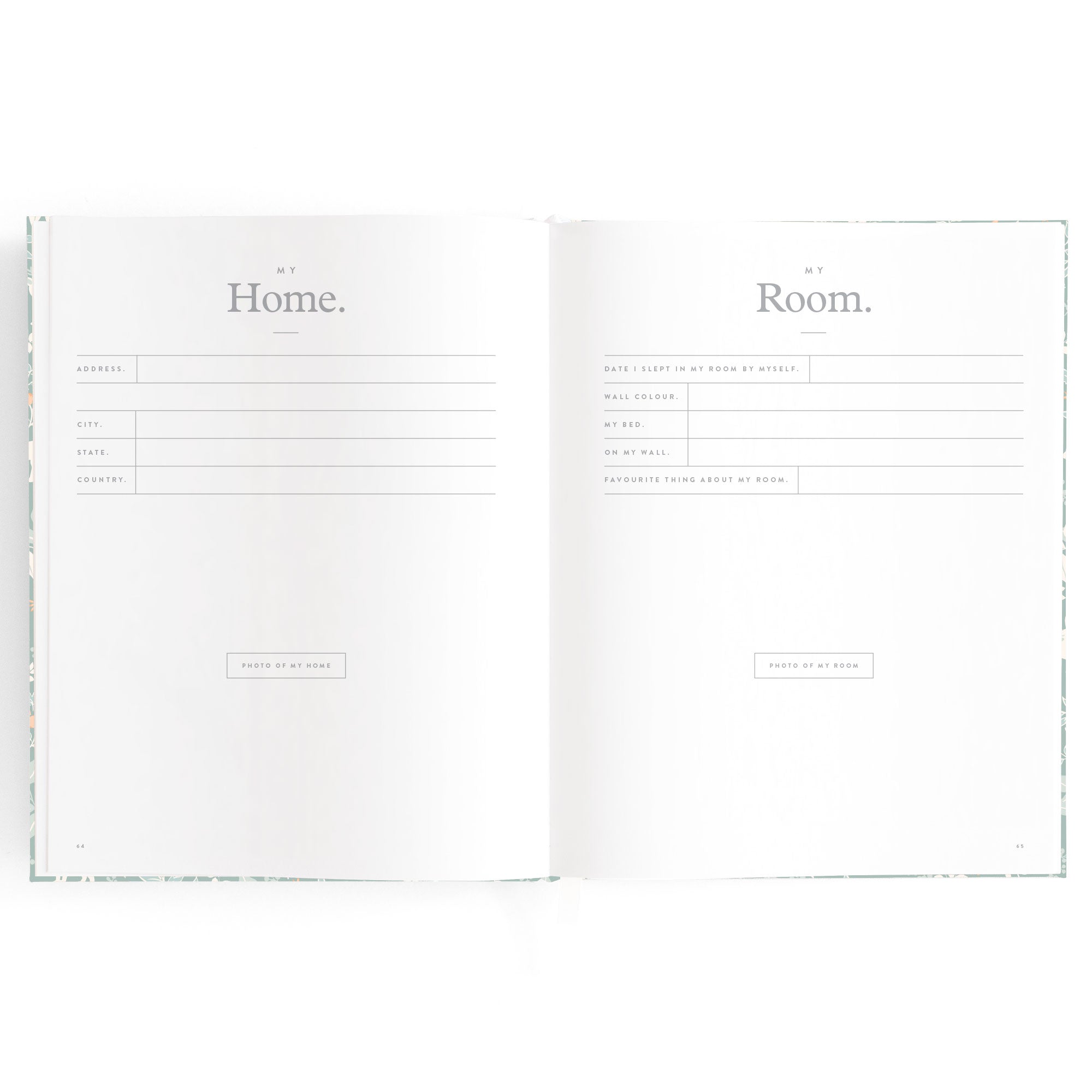 Baby Book Forest Friends Sage Boxed