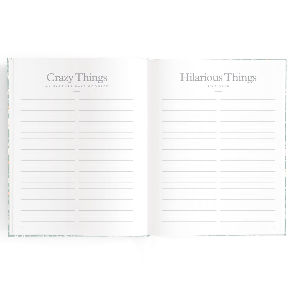 Baby Book Forest Friends Sage Boxed