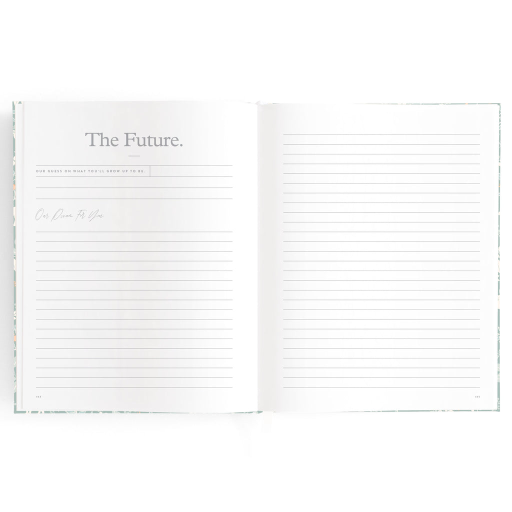 Baby Book Forest Friends Sage Boxed